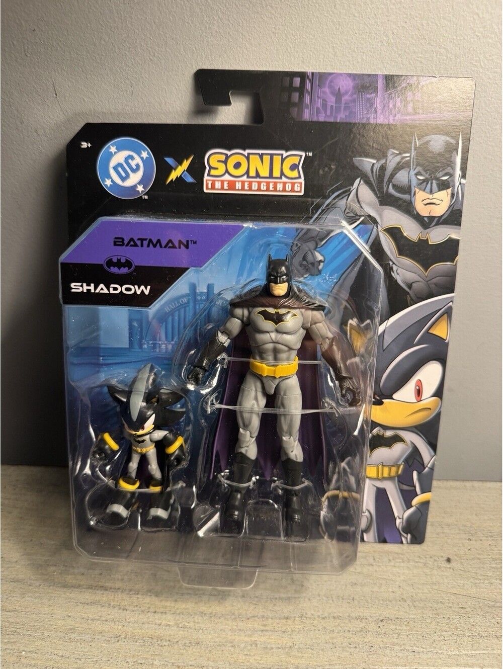 DC x Sonic the Hedgehog Batman & Shadow 2-Pack JAKKS Pacific NEW Sealed